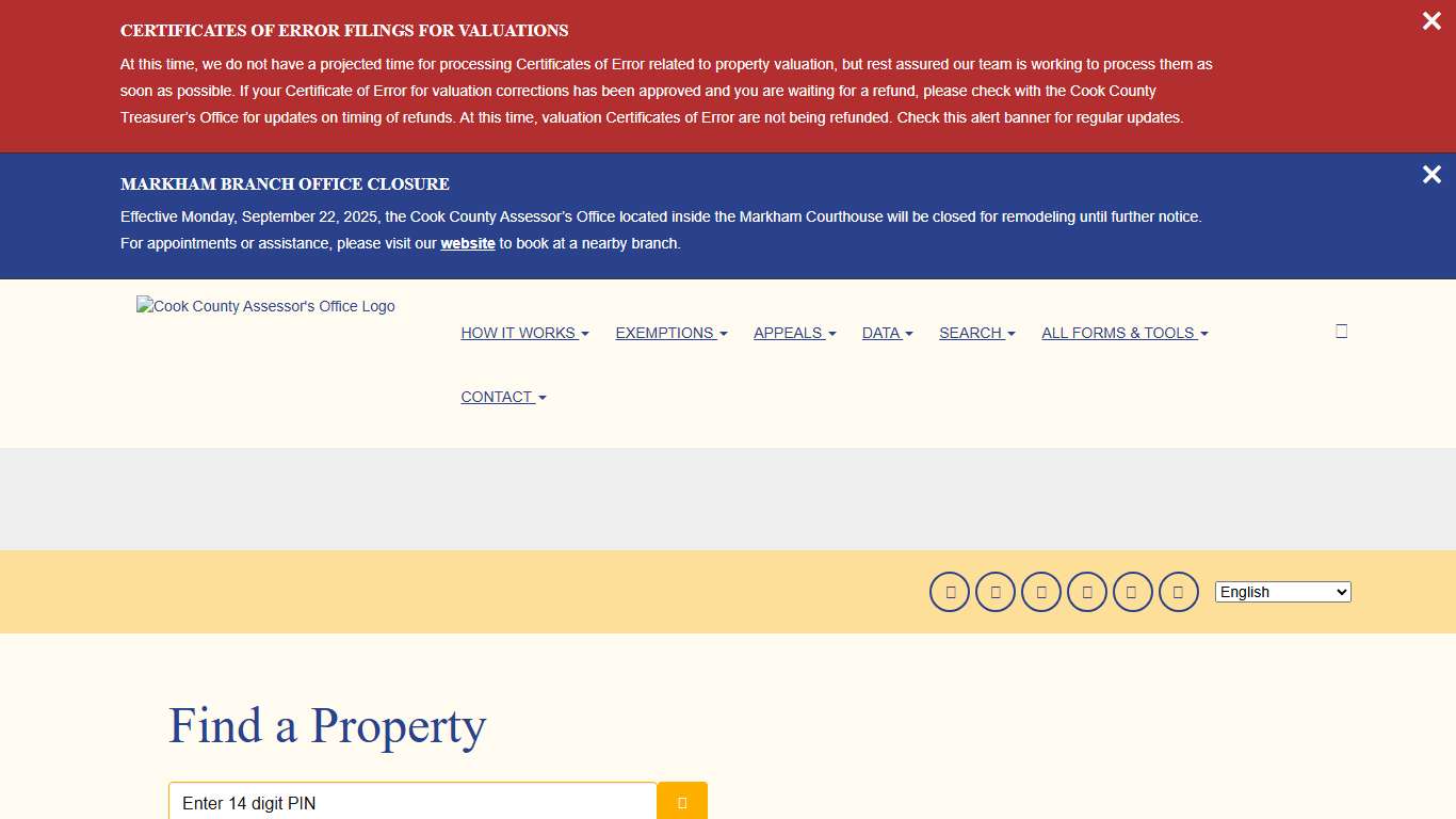 Search by Address | Cook County Assessor's Office